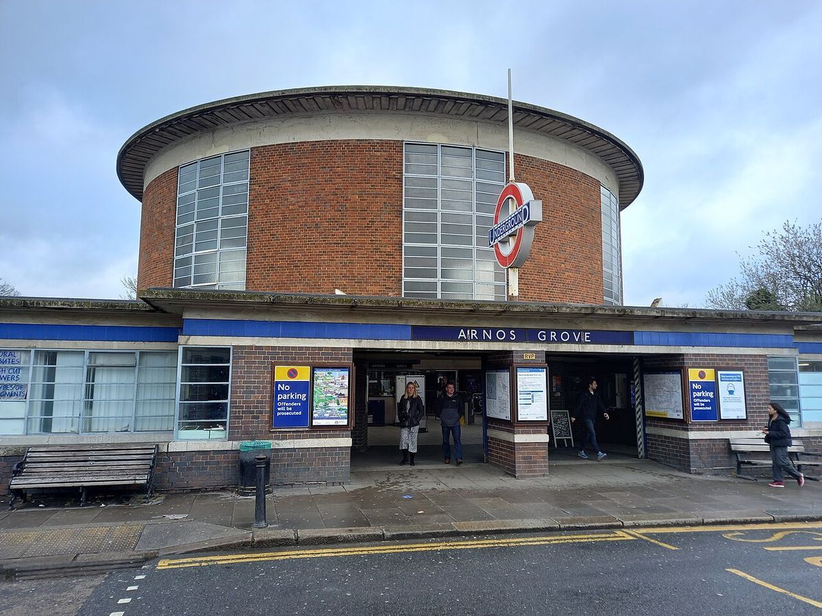 Arnos Grove Underground Station, hidden gem in London