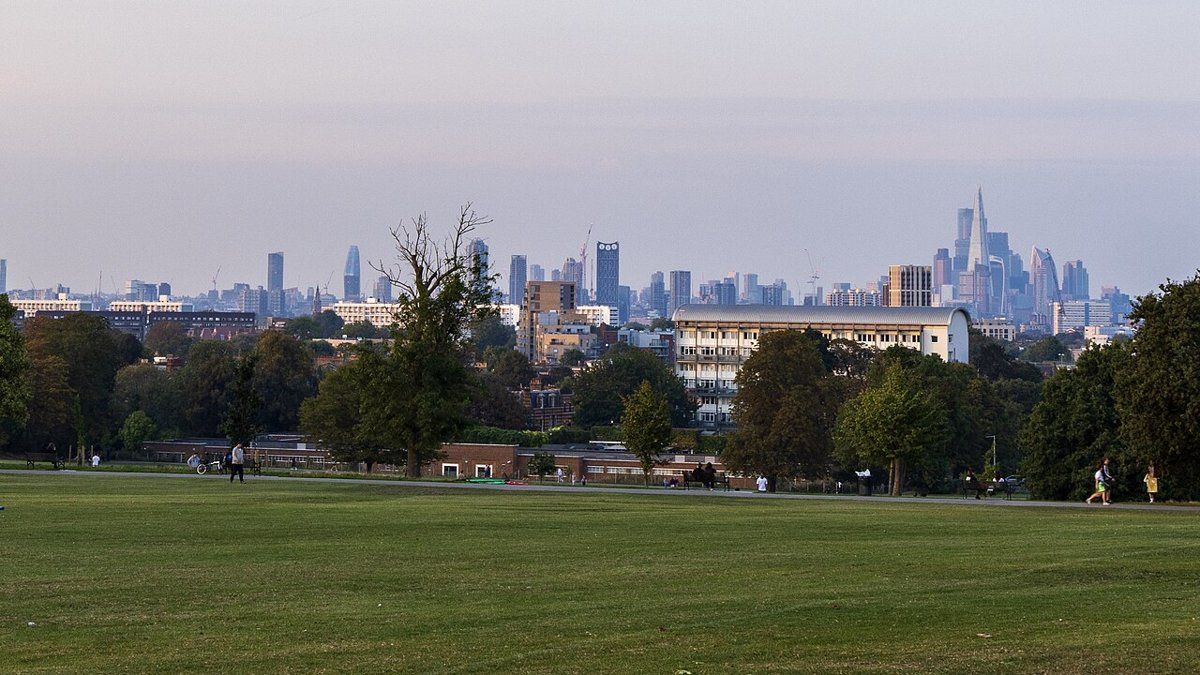 Brockwell Park, a hilltop south London park with a Grade II* listed mansion, an old English walled flower garden
