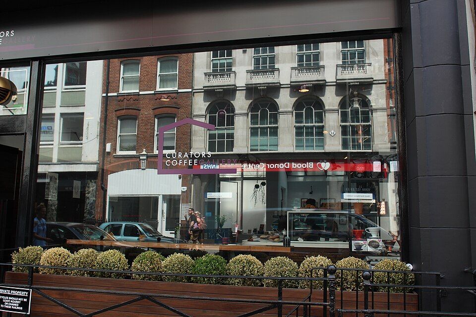 Curators Coffee Studio, a specialty coffee shop on Cullum Street in the City of London