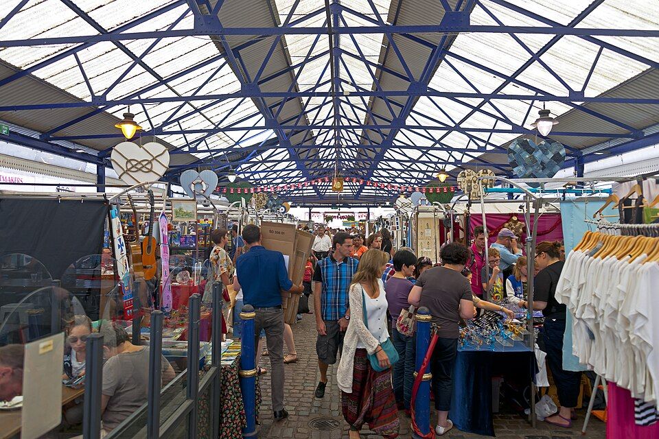 Greenwich Market, a covered market in Greenwich town centre with stalls