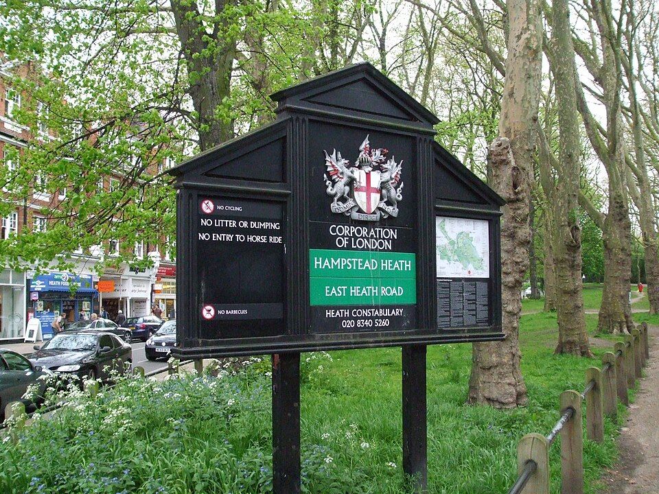 Hampstead Heath, 800 acres of ancient wild parkland with swimming ponds, woods, and meadows