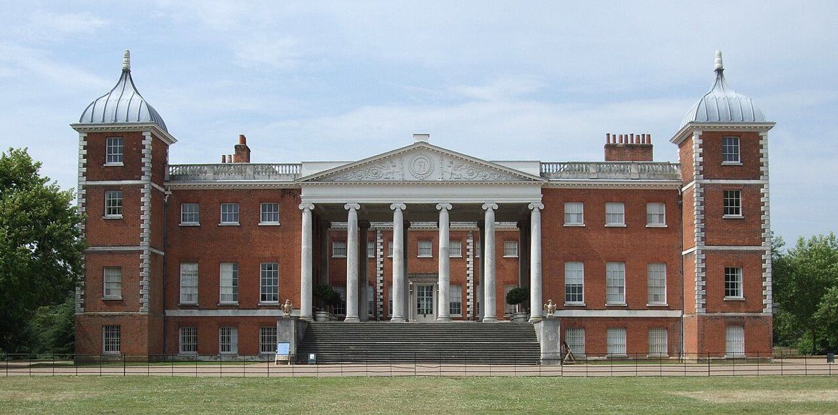 Osterley Park and House, a country house remodelled by Robert Adam into a neoclassical showpiece in its own parkland