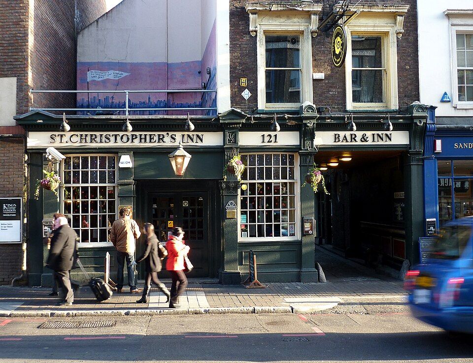 St Christopher's Inn (London Bridge), a hostel above a working pub on Borough High Street