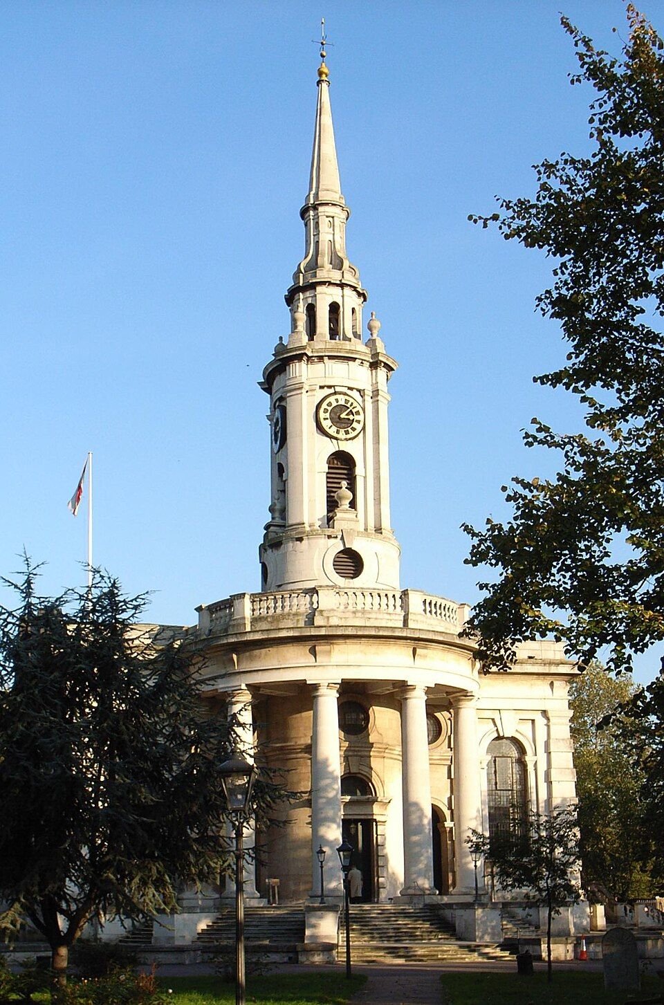 St Paul's Church, Deptford, a Grade I-listed English Baroque parish church on Deptford High Street