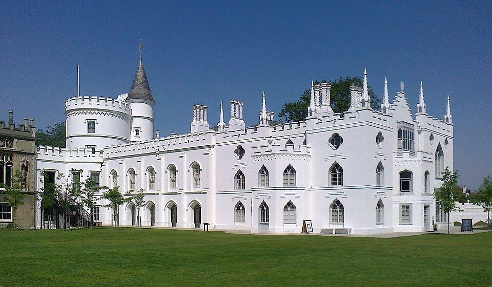 Strawberry Hill House, Horace Walpole's own "little Gothic castle" in Twickenham