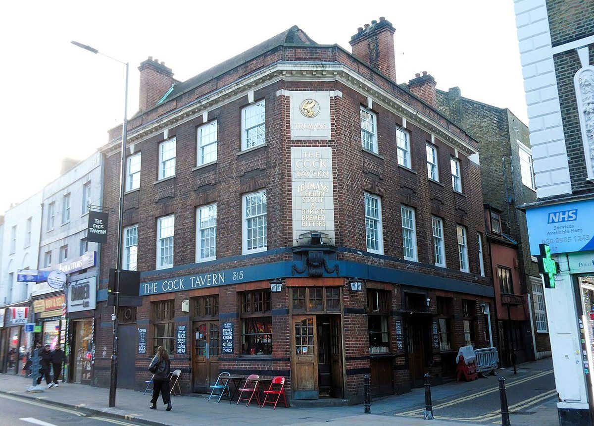 The Cock Tavern, a one-room 1930s Truman's pub on Mare Street