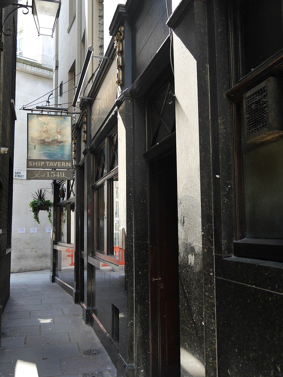 The Ship Tavern, a 500-year-old Holborn pub tucked down a passage near Lincoln's Inn Fields