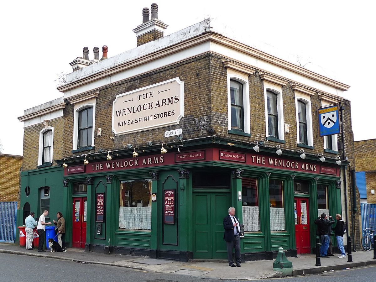 The Wenlock Arms, a small, no-nonsense 1835 corner pub in Hoxton