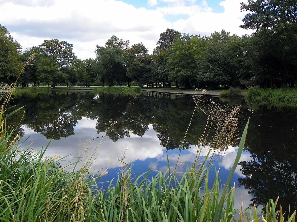 Victoria Park, East London's big Victorian people's park, with boating lakes