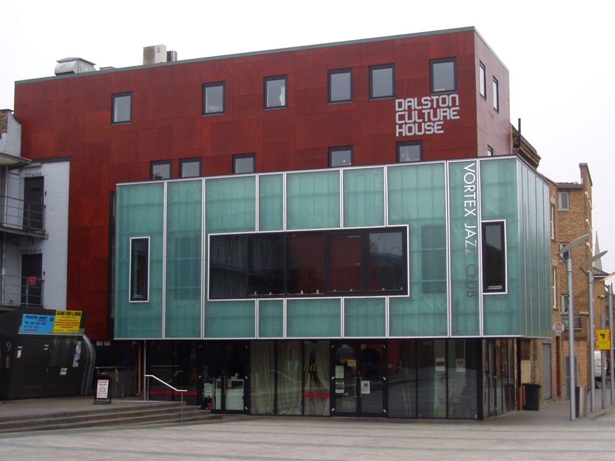 Vortex Jazz Club, a long-running Dalston jazz room just off Gillett Square
