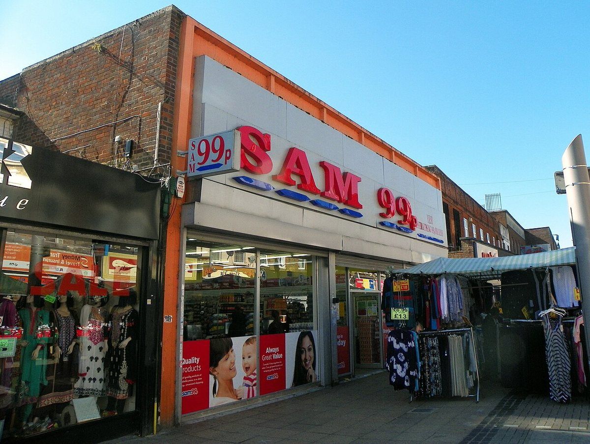 Walthamstow Market, a street market stretching about a kilometre along Walthamstow High Street